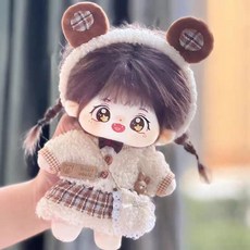 모카돌 20cm 솜인형 옷 소공녀 원피스들, 1개, 곰돌이 헤어밴드 치마의상