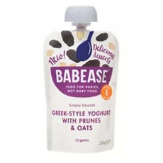 Babease 바베베이스 그릭 요거트 자두 귀리 이유식 100g 6팩, 6개