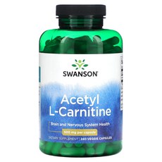 스완슨 Acetyl L-카르니틴 500mg 240 베지캡슐, 240개, 1개, 240정