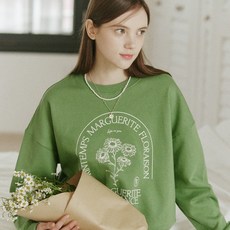 아워호프 Margaret Sweatshirt - Moss Green