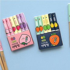 핑크풋 10 당친 패턴 연필캡세트 연필심보호, 단품