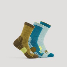 HOKA 블루위크 호카오네오네 공용 크루 런 삭스 3 Pack 1122931 AGMDL, M