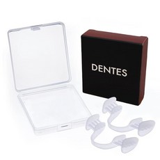 마우스피스 치과의사 감수 야간 경비대 수면용 1박스(2개입)케이스 포함 방지 대책 굿즈 가드 DENTES White, 1개