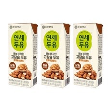 연세우유 뼈를 생각한 고칼슘 두유 호두 & 아몬드, 190ml, 3개