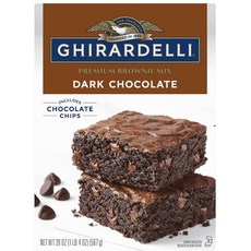 Ghirardelli - 기라델리 다크 초콜릿 브라우니 믹스 디저트 567g 4팩, 4개
