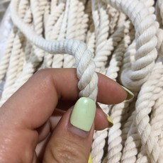 순면로프 2.5-30 다양한 굵기 1M단위 면줄 밧줄 면밧줄 스크래쳐 마크라메, 1개
