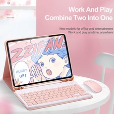 블루투스키보드케이스+마우스세트, iPad Air3 2019, 분홍