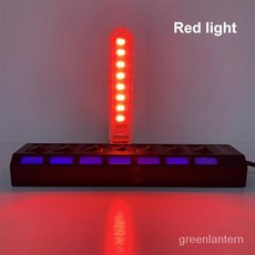 책조명 북라이트 책램프 패널형 미니 휴대용 USB LED 책 빛 DC5V 울트라 밝은 책 램프 3leds 8leds 조명 보, 01 8LED 붉은 빛