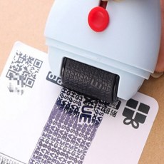 티티스 개인정보 스탬프 유출방지 택배커터기 2in1 택배송장지우기 우편 문서 보안용 스탬프, 화이트