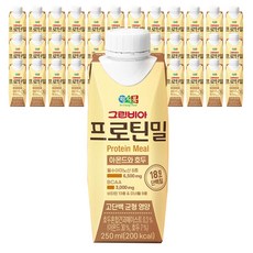 그린비아 프로틴밀 아몬드호두 250mlx36팩 고단백 영양식, 36개, 250ml