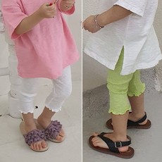 미니달콩 유아동 메리고 8부 골지 레깅스
