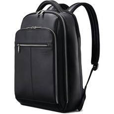 샘소나이트 SAMSONITE 클래식 레더 백팩 블랙 원 사이즈, 코냑