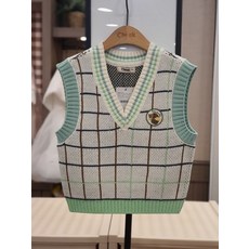 치크단정풀스웨터조끼