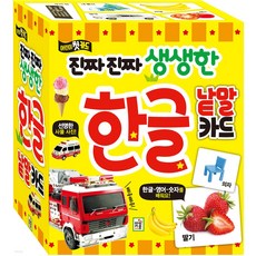 (( )) 한글 낱말 카드 : 진짜 진짜 생생한 카드, 키움
