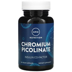 MRM 영양 크로뮴 피콜리네이트 200 mcg 100 식물성 캡슐, 1개, 100정