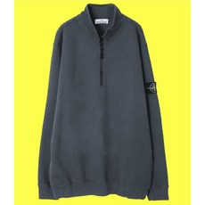 (정품보장) STONE ISLAND 62720 Brushed Cotton Fleece Half-Zipper Sweatshirt_Regular Fit (791562720 V0062)