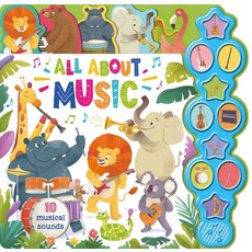 All about Music: Interactive Children's Sound Book with 10 Buttons Board Books, Igloo Books, English, 9781800228092