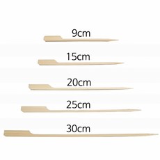 100개 30cm 손잡이 대나무 꼬지 요리 바베큐 식품용 장식꼬치, 20cm(100개), 1개