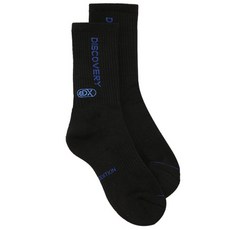디스커버리 공용 냉감 솔리드 미드컷 양말 DXSO7A831-BK