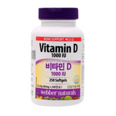 WEBBER NATURALS 코스트코 비타민D 1000 IU 205MG X 250캡슐 리뷰후기