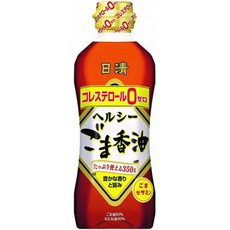 Nisshin OilliO 닛신 오일리오 헬씨 참깨 퍼퓸 오일 350g 3팩, 3개