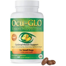 오큐글로 강아지 눈영양제 45캡슐 소형견 중대형견 2종 택1 / Ocu-GLO Vision Supplement Dogs 45 Capsule, 소형견 용 45캡슐, 1개 - 오큐글로