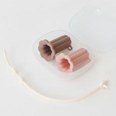 Firgi 造型固齒器+夾式固定帶, 可可棕, 1組