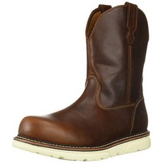 울버린 남성용 I-90 DuraShocks Wedge Wellington Industrial Boot Brown 8.5 Medium US