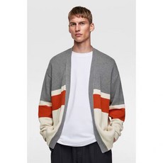 자라 ZARA 컬러 블록 가디건