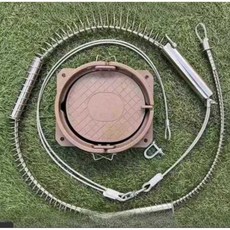고라니 퇴치기 덫 트랩 스프링 와이어 멧돼지 두더지, 5mm 단일 강철 와이어 - 3단 섹션