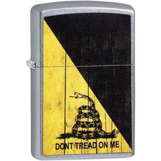 Zippo Don't Tread on Me 지포 돈트 트리드 온 미 라이터 스트리트 크롬, 1개