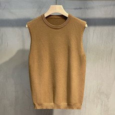 남성펀칭니트조끼