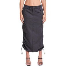 [ 973301 ] YMI Jeans 여성용 미디 카고 낙하산 스커트 블랙.