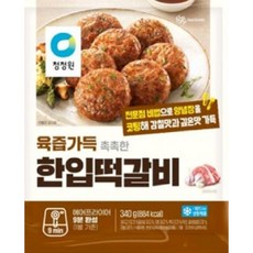 NEW 청정원 한입떡갈비 340g x 3개, NEW 청정원 한입떡갈비 340g x 4개, 4개