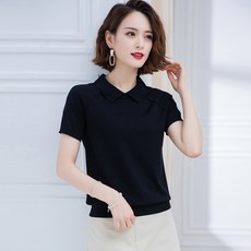 폴로여성반팔니트