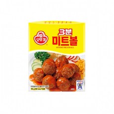 오뚜기 3분 미트볼 150g 3개 + 햄버그 스테이크 140g 3개, 1세트