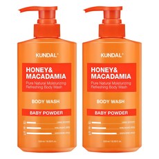 쿤달 퓨어 바디워시 베이비파우더향, 500ml, 2개