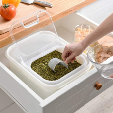 이와주 냉장고쌀통 시리얼보관 잡곡보관통 신혼 원룸 6kg, 1개