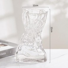 꽃병 정교한 인터넷 연예인 유리 홈 데코 사무실 꽃꽂이 장식 거실