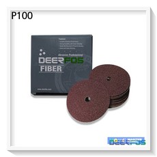 디어포스 VA113 화이바 디스크 페파 100mm 40장 100방 녹제거 거친 샌딩, 1개