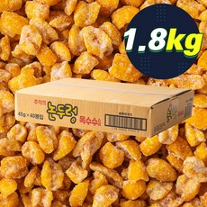 싱싱 추억의 논뚜렁 옥수수스낵 1.8kg(45gX40입) 식품 > 스낵/간식 스낵/시리얼 과자쿠키/비스킷/크래커 과자쿠키, 1, 1.8kg