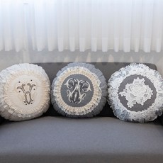 린넨레이스쿠션