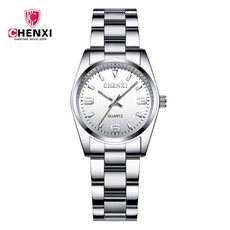 여성 시계 chenxi 패션 39s 새로운 스테인레스 스틸 방수 손목 캐주얼 단순 쿼츠