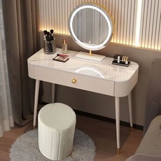 Montheria 화장대 수납 화장대 세트 LED거울 + 의자 포함 C395-01, 70cm, 슈트B