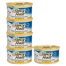 퓨리나 팬시피스트 화이트라벨 참치 흰살생선캔 / 고양이 습식사료, 85g, 5개