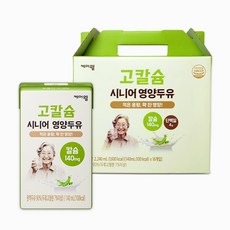 케어웰 고칼슘 시니어 영양두유, 2240ml, 16개