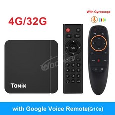 가정용 휴대용 스마트 TV 셋톱박스 빔 프로젝터 Woopker Tanix W2 박스 안드로이드 11 S905W2 2.4G 5G 듀얼 와이파이 100M 블루투스 TVBOX 4K 미디, 9.Eu 플러그 - 4G 32G G10S RC - 유니콘av-m9