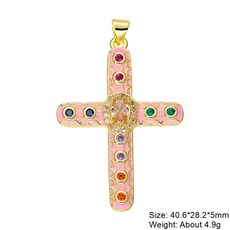 십자가 팬던트 목걸이팬던트 십자가목걸이 실버 14k 18k 18k 리얼 골드 도금 그린 큐빅 DIY 종교 악마의 눈 쥬얼리 기독교
