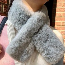 썬피크 도톰 페이크퍼 따뜻한 털 여성 목도리 겨울 방한 머플러