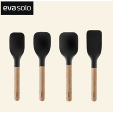 에바솔로조리도구 실리콘조리도구 4종세트 우드 서빙스푼 믹싱스푼 스파츌라 EVA SOLO, 1개